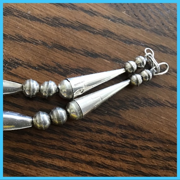 Vintage Tommy Moore Turquoise Sterling Cross Beads - Picture 3 of 7